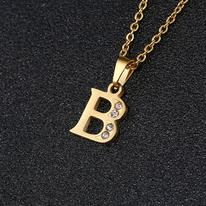 Collar con Letra Pequeña <span class=keywords><strong>de</strong></span> Estilo Coreano, 26 Letras del Alfabeto, Colgante <span class=keywords><strong>de</strong></span> la Suerte, Cadena <span class=keywords><strong>para</strong></span> Clavícula, <span class=keywords><strong>para</strong></span> Estudiantes, Parejas, Mejores Amigos - Product Image 2