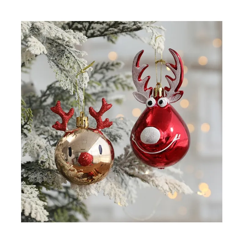 Made in China vlear glass smooth animal christmas ball tree ornaments