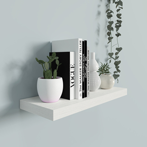 Estantes flotantes de madera montados en la pared para solución de almacenamiento de pared Tablero de estante MDF flotante para organizador de estante de pared - Product Image 5
