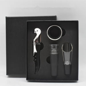 Ouvre-bouteille à vin avec coffret cadeau, décanteur en acier inoxydable, ouvre-bouchon à vis, accessoires de cuisine et de bar, tire-bouchon - Product Image 1
