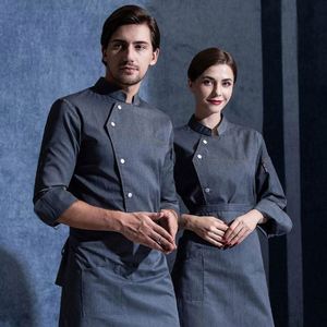 Ensemble 3 pièces de veste de chef en sergé de spandex pour cuisine, uniforme de chef imperméable pour restaurant, Chulele Chef Uniform Countries - Product Image 4