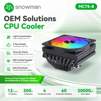 200W TDP 8 Heat Pipe Low Profile ITX SFF Air Cooler for B2B Distributor with 120 Patents OEM ODM Custom Branding Bulk Fast Ready