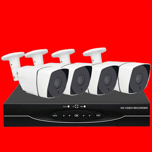 Système de surveillance AHD HD 4 canaux 5MP HJSCCD, vision nocturne, kit de caméra de sécurité domestique - Product Image 1