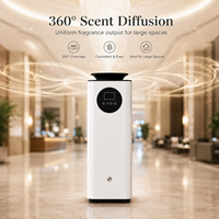 Diffuseur d'arômes Koeazy Premium 360° à diffusion ascendante, sans eau, contrôlé par application, pour grandes surfaces, usage commercial et domestique, sur pied