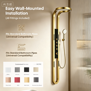 Sistema Doccia di Lusso in Acciaio Inossidabile, Colonna Doccia Completa con Miscelatore - Product Image 5