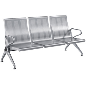 Sillas de espera Yijiahao, fila de 3 asientos de acero con reposabrazos para aeropuerto, estación, hospital - Product Image 1