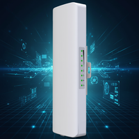 Pont sans fil extérieur 5.8G 300 Mbps CPE avec PoE, portée de 10 km, antenne à gain élevé de 14 dBi pour la surveillance industrielle