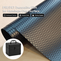 Film décoratif PVC gaufré motif nid d'abeille pour surface de flight case, robuste, sans colle, design industriel, usage hôtelier