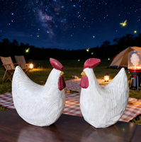 Figurines de poules en bois gravées personnalisées, écologiques, artisanat, ornement pour la maison, intérieur/extérieur, à poser sur table, logo personnalisé