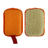 Éponge de nettoyage en microfibre chenille de qualité supérieure, épaisse et résistante, avec boucles torsadées pour surfaces de carrelage et de salle de bain