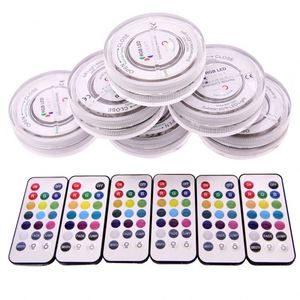 Lumière LED RGB multicolore à piles, télécommandée, ronde, de 2,8 pouces, pour chicha - Product Image 5