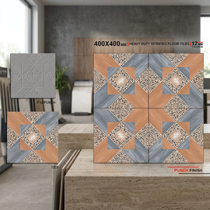 Vistaar Brand 12mm Thickness Outdoor 40x40cm Anti-Slip Porcelain Digital Glazed Floor Parking Tiles 400x400mm 16x16 Inch Grade - Product Image 1