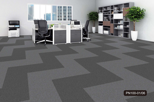 Azulejos de alfombra de nailon ecológicos, respaldo de PVC, patrón cuadrado moderno hecho a máquina, uso en el hogar, oficina, Hotel, alfombra elegante para sala de estar - Product Image 4