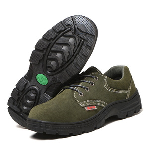 Comfortable Breathable Mid Cut <strong>Work</strong> Safety Shoes Steel Toe Design Anti-Smash Anti-Puncture New Leather for Summer Road <strong>Mate</strong> - Product Image 6