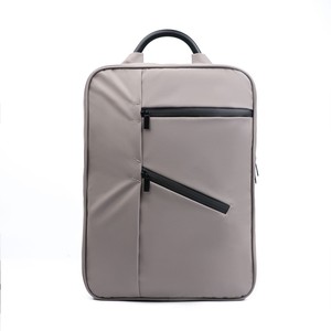 Mochila de negocios sencilla y elegante para hombre, bolsa impermeable para ordenador portátil de 20-35L para viajes, estudiantes universitarios, Color gris sólido - Product Image 3