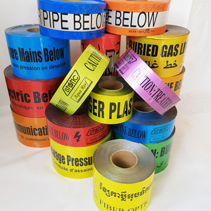 Sử dụng ngoài trời có thể in PE chất liệu an toàn cảnh báo Băng nguy hiểm <span class=keywords><strong>CAUTION</strong></span> SIGN - Product Image 1