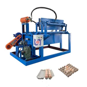 Small 3x1 type egg tray automatic making machine with 1000 pieces per hour, sun drying egg tray making machine