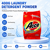 Lessive en poudre écologique 400g de haute qualité, formule riche personnalisable, sacs pour le Moyen-Orient