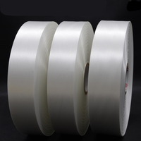 Rouleau de ruban de satin polyester 100% personnalisé simple/double face blanc/couleur antistatique pour les filles