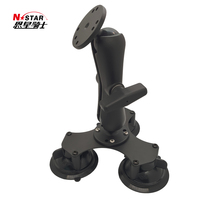 Support long pour ordinateur portable N-STAR en alliage d'aluminium avec roulettes à billes rondes de 1,5 pouce, pour l'installation d'un ordinateur portable sur camion