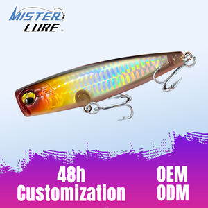 MISTER LURE Esca da Pesca 105mm 22.8g, Popper in Plastica Dura con Colori Personalizzati e Occhi 3D per Pesca in Acqua Dolce - Product Image 1