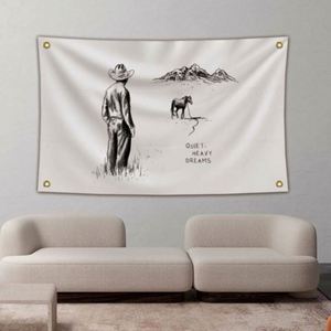 ธงโฆษณาดิจิทัลสำหรับภายนอกอาคาร ผ้าโพลีเอสเตอร์ 100% พิมพ์สองด้าน ธงแฟนคลับดนตรี - Product Image 4