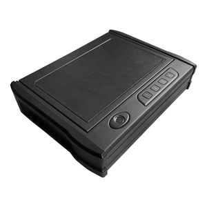 Coffre-fort pour armes à feu <span class=keywords><strong>ILOCK</strong></span> T12, biométrique, code électronique, serrure à clé, acier noir, logo personnalisé, portable, pour la maison, le bureau, la voiture - Product Image 1