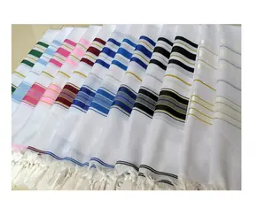 Kosher Certificate Jewish Acrylic Tallit Jewish Prayer Shawl With Atara Designs And Different Size Judaica