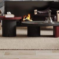 Table basse en bois massif de style minimaliste italien pour salon, avec rangement, combinaison design pour la maison, luxe léger, appartement moderne