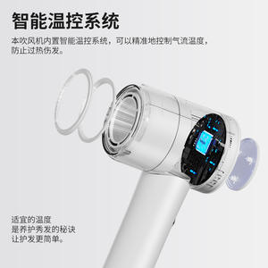 Sèche-cheveux haute vitesse Harmgou avec ions négatifs et protection thermique pour usage domestique - Product Image 5