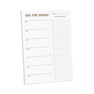 Logo personnalisé Sweetzer Orange or bloc-notes magnétique 7x10 pouces planificateur de repas liste d'épicerie <span class=keywords><strong>pour</strong></span> la planification de repas de perte de poids - Product Image 2