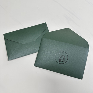 Sobres de Papel Verde Oscuro Personalizados, Tarjetas de Felicitación con Sobre, Embalaje para Invitaciones - Product Image 3