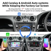 Décodeur CarPlay Android Auto pour Continental 2004-2011, Flying Spur 2005-2010, Mirror Link, caméra de recul AHD, garantie 1 an