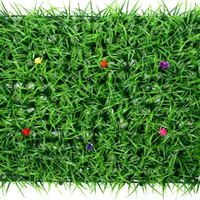 Panel Rumput Plastik Dinding Hijau Buatan untuk Dekorasi Latar Belakang Pesta Pernikahan, Ulang Tahun, Rumah & Sekolah, Penggunaan Dalam & Luar Ruangan