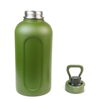 Grande bouteille d'eau en acier inoxydable pour camouflage, produits chauds, capacité de 13l/2l/2,2 l, mat, logo personnalisé avec manches amovibles, livraison gratuite