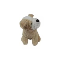Adorable poupée chien Pékinois de 15 cm, jouet en peluche réaliste, animal en peluche, réconfortant, rembourrage en coton PP, cadeau parfait pour bébé garçon