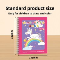 Libro da disegno ad acqua personalizzabile per bambini con rilegatura perfetta - Libro per disegni ad acqua trasparente