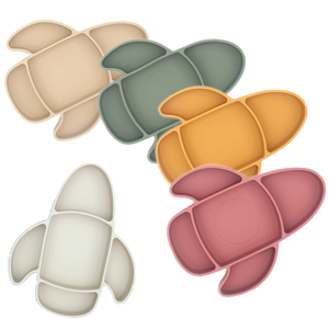 <span class=keywords><strong>Assiette</strong></span> à ventouse en silicone de qualité alimentaire pour enfants, vaisselle pour tout-petits, compatible lave-vaisselle et micro-ondes - Product Image 3