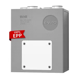 E-VIPO Vertical ERV Ventilação HVAC Ar Fresco Recuperação De Calor Trocador De Ar Recuperador Parede De Ventilação Sistema De Recuperação De Calor