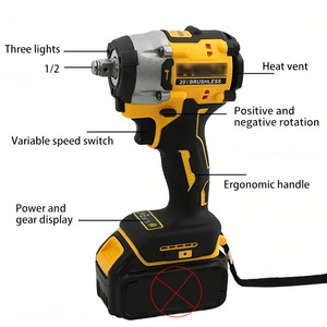 <span class=keywords><strong>Clé</strong></span> à chocs sans fil OEM, outil électrique sans fil pour batterie <span class=keywords><strong>Dewalt</strong></span> 20V, réparation automobile, décoration, <span class=keywords><strong>clé</strong></span> dynamométrique 400 Nm - Product Image 3