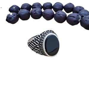 Onyx otomano hombres anillo 925 Plata al por mayor para hombres Dirilis diseño de arte joyería fina anillos Vintage gran oferta hecho en Turquía - Product Image 1