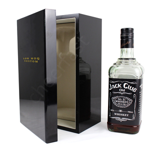 Boîte cadeau en bois pour whisky de marque personnalisée, vernis brillant, 750 ml, laque <span class=keywords><strong>piano</strong></span>, boîte à vin en bois unique, emballage - Product Image 6