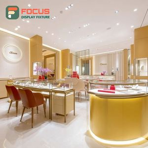 Système de présentation de bijoux de luxe pour la vente au détail, finition laminée, comptoir de présentation pour centre commercial - Product Image 5