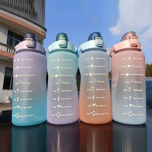 Garrafa de água motivacional, agente de envio para a índia com adesivo, gradiente, vazamento, grande e 2000ml, livre de bpa, jarro de água esportivo - Product Image 5
