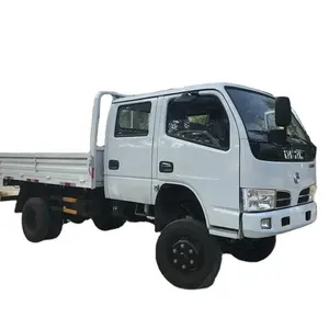 Cheap price 4x2 Dongfeng DFAC 2 row cabin diesel 4wd mini fence cargo truck for sale