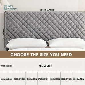 Fodera trapuntata TEXSTEAD addensata per testiera trapuntata-imbottita in fibra di poliestere, lavabile in lavatrice, <span class=keywords><strong>universale</strong></span> - Product Image 4