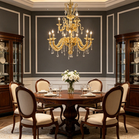 Lustre classique en verre de Murano, cristal personnalisable, lumière ambrée pour la maison, l'hôtel, le hall, les projets