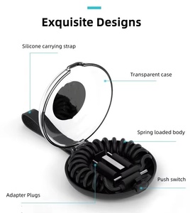 PD 60W 6IN1 USB C Juego de carga Kit de resorte con conectores adaptadores 6IN1 Carga rápida 5A <span class=keywords><strong>Material</strong></span> de cobre puro para dispositivos IOS - Product Image 4