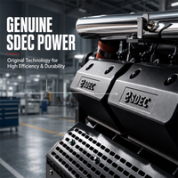 Generator Listrik Diesel SDEC 350kw 50Hz 1500rpm Generator Diesel 350 kw Tipe Terbuka Senyap Genset
