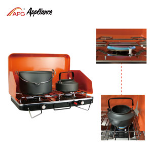 Estufa <span class=keywords><strong>de</strong></span> <span class=keywords><strong>Butano</strong></span> Portátil Ultraligera APG para Picnic, Estufa <span class=keywords><strong>de</strong></span> Gas <span class=keywords><strong>de</strong></span> 2 Quemadores, Estufa <span class=keywords><strong>de</strong></span> Jardín, Parrilla <span class=keywords><strong>de</strong></span> Gas Portátil - Product Image 3